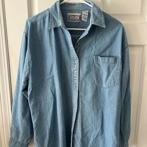 Vintage Bonjour chambray denim button down